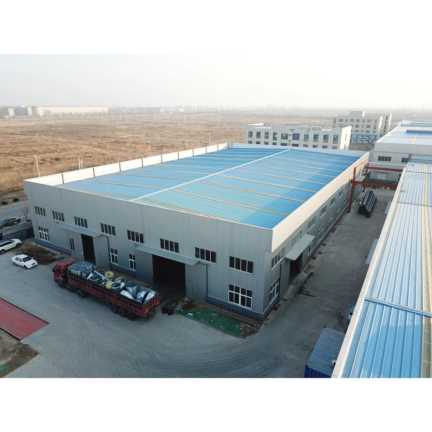 Customized Prefabricated Steel Structure Building Warehouse with Sandwich Panel