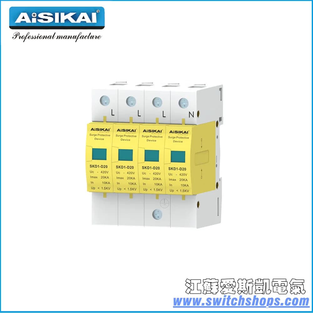 Surge Protective Device (SPD) /SKD1-D20/4poles to Philippines
