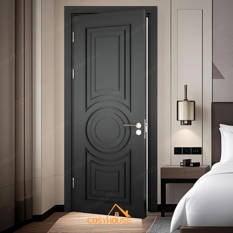 Classic Fire-Rated Wooden Entry Door for Residential & Commercial Use