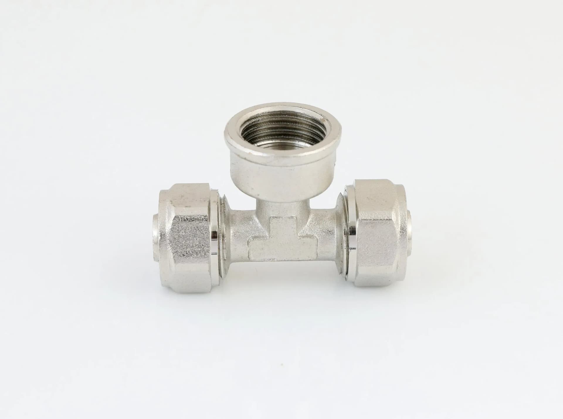 Female Tee Brass Compression Fittings for Pex-Al-Pex Pipe