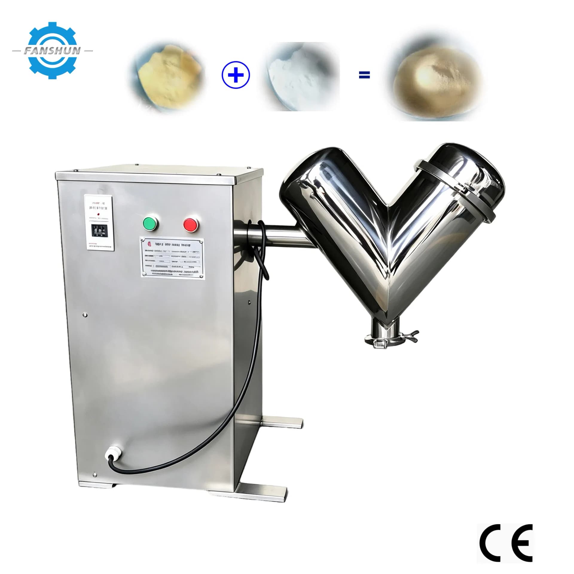 Lab Scale V Blender Powder Mixing Machine / Dry V Blender / V Cone Mixer