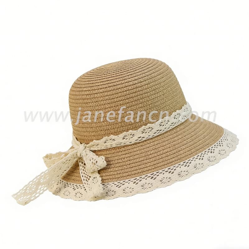 Women Summer Beach Travel Sun-Proof Paper Straw Hat for Fashion Accessory