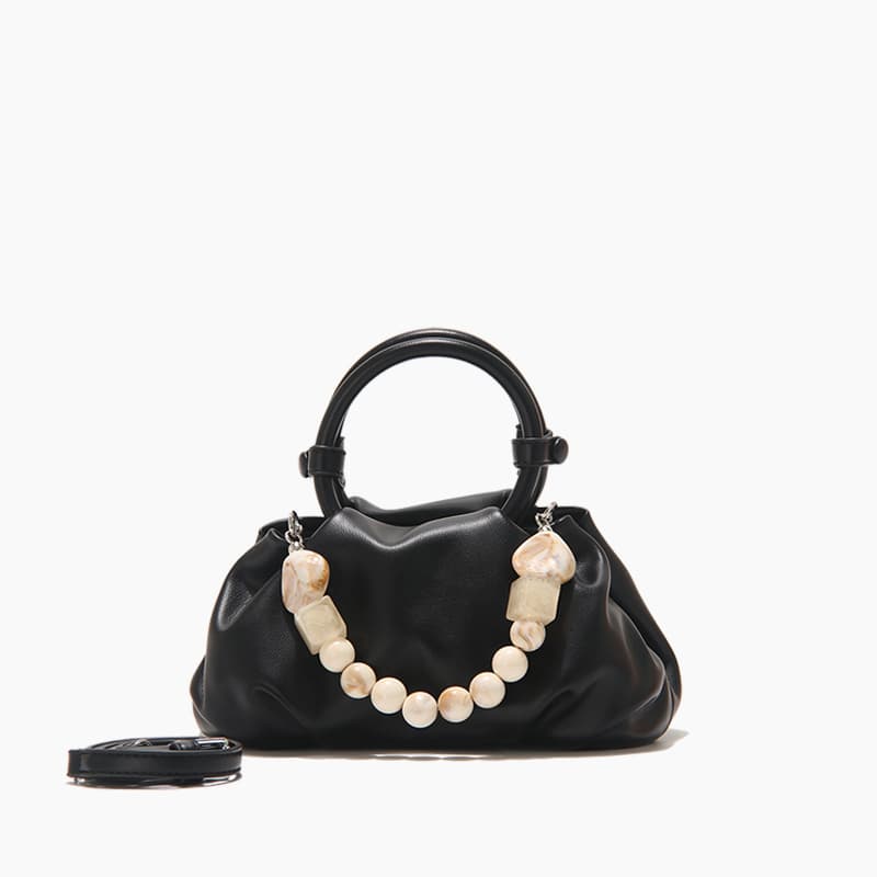 Korean Design Summer Bag Women's Single Shoulder Crossbody Handbag White Cloud Small Carrying Bag