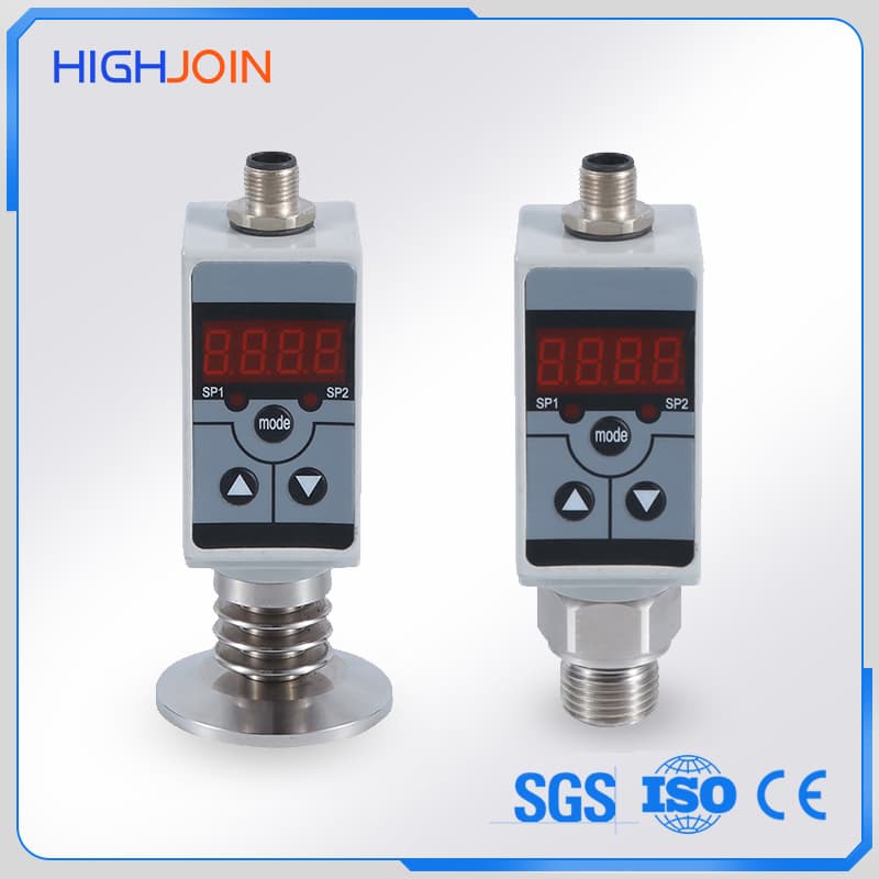 Smart 4 Bit LED Display Electronic Pressure Switch Till 60MPa NPN Relay