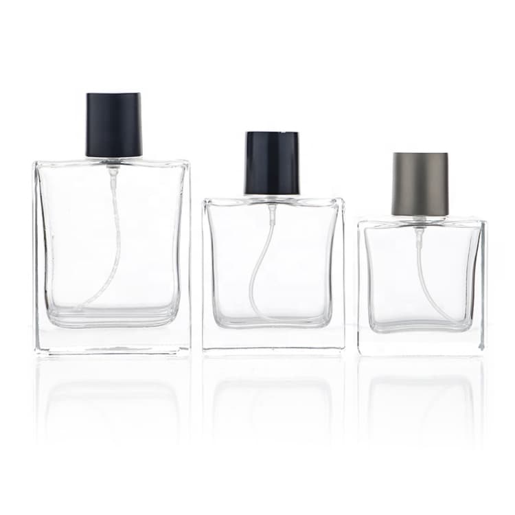 Luxury Recyclable 30ml 50ml 100ml Frosted Glass Perfume Bottle with Pump Spray Cap