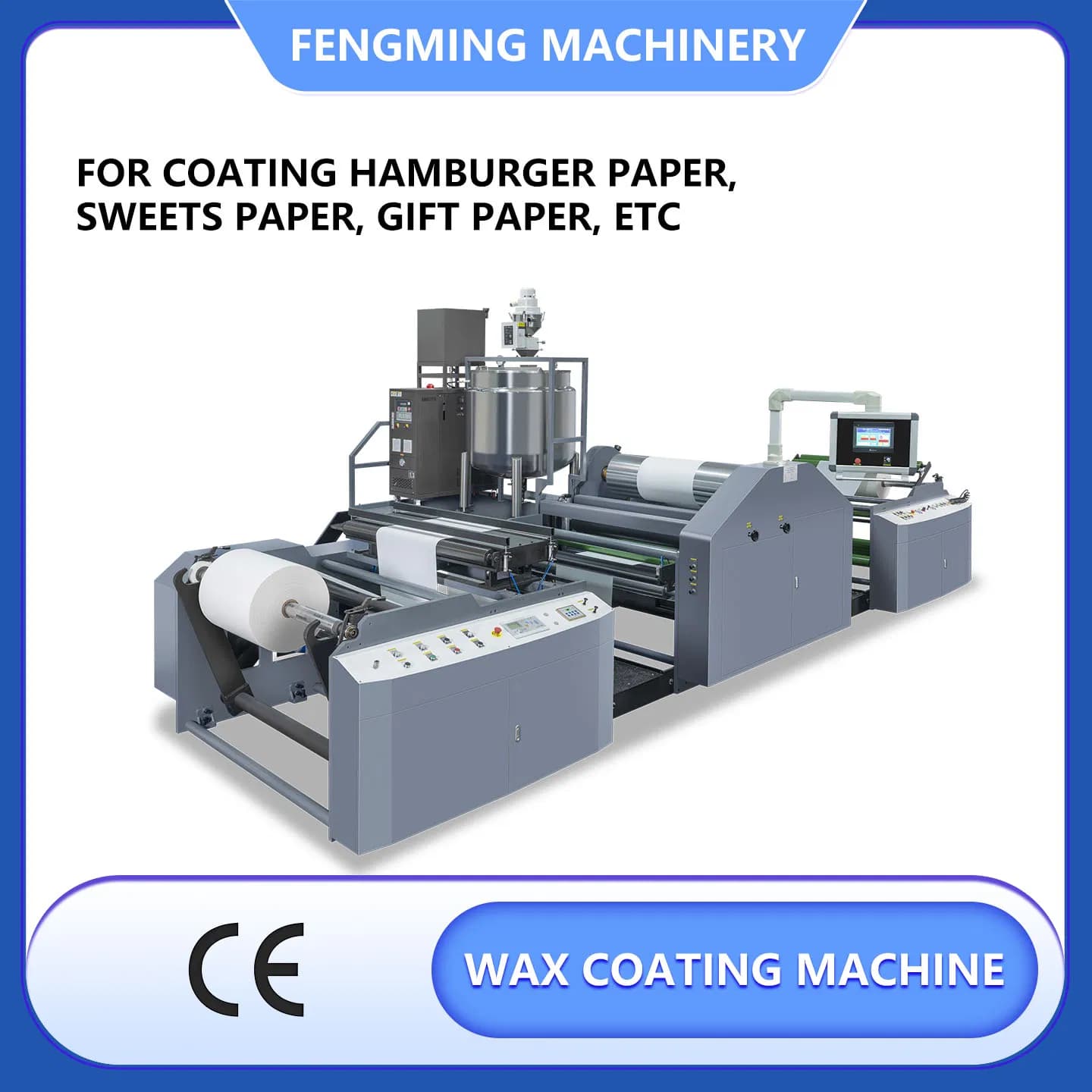 Candy Gift Kraft Hamburger Paper Bees Wax Paraffin Coating Machine Single Side Waxen Coater Beeswax Wraps Making Equipment