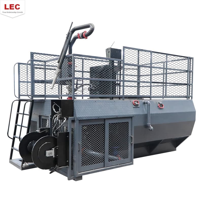 Small grass hydroseeding mulching machine for landscaping