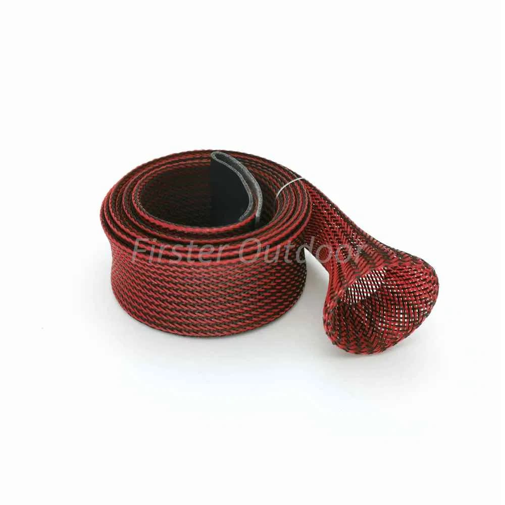 Fishing Tackle Width 25mm/35mm Various Available Lengths Protective Fishing Pole Sleeve Sock /Fishing Rod Cover with Feather End.
