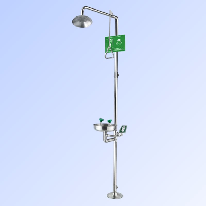 304 Stainless Steel Emergency Eye Wash Shower for Industrial Use
