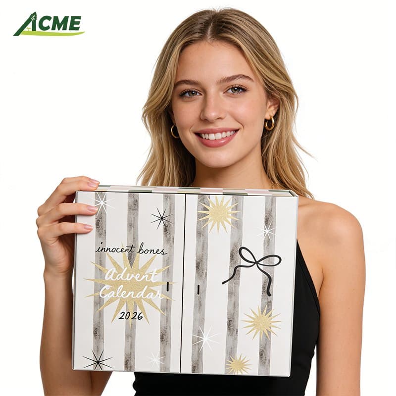 Custom 24-Day Christmas Advent Calendar Gift Box