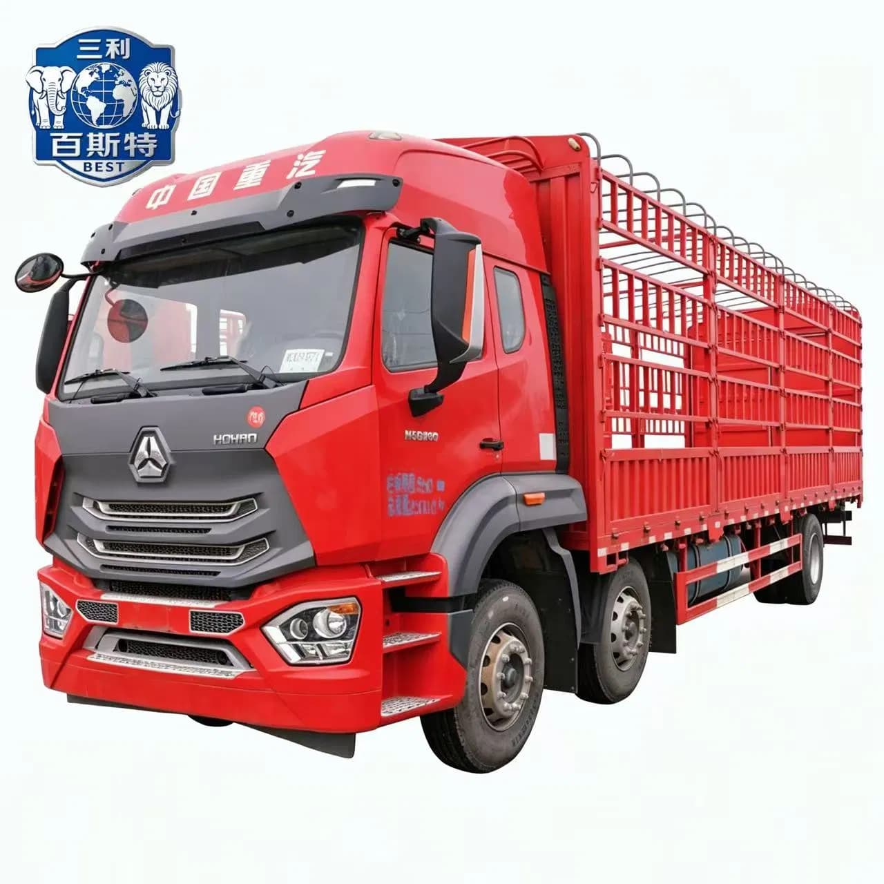 Used Sinotruk Hohan 8×4 12 Wheel Stake Truck with Weichai 380HP Engine