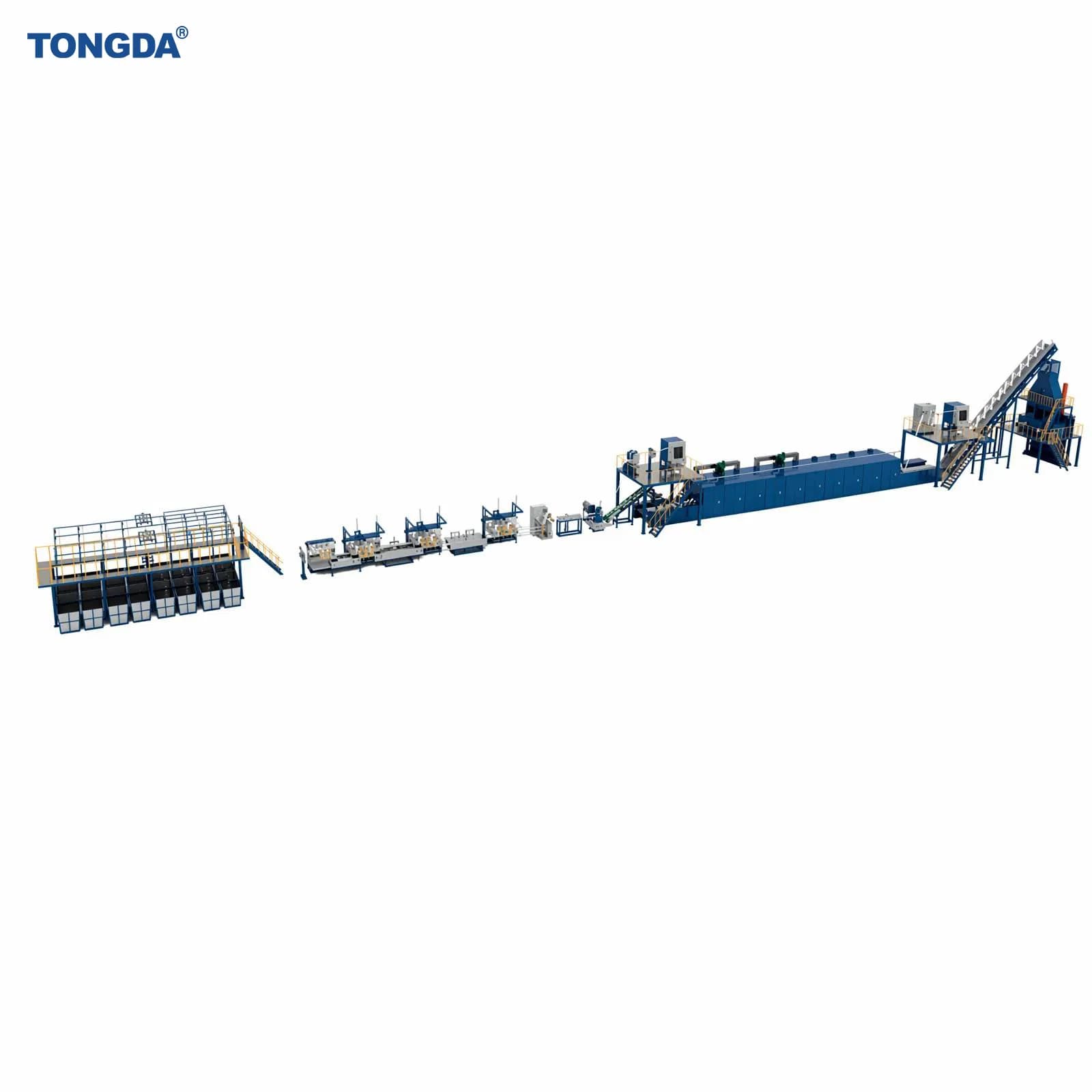 Tongda Td-PSF Automatic Bicomponent Staple Fiber Line for Hygiene and Filtration Use