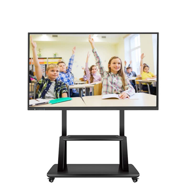 86 Inch Wireless Control 20points 4K Touch Screen Wall Mount Android and Windows Interactive Board Flat Panel for Education and Conference