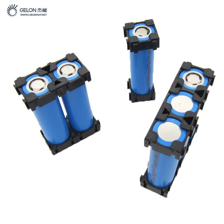 Cylindrical 1p 2p 3p Battery Bracket 18650 Li-ion Cell Holder Plastic ABS 18650 Battery Holder