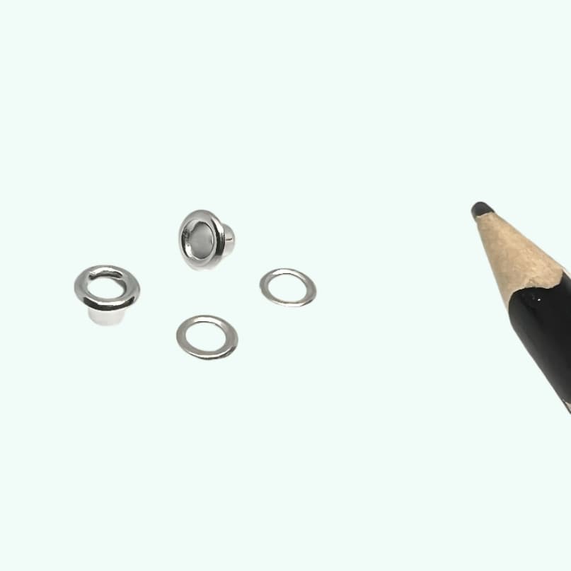 Custom Corrosion Resistant Eyelets for Belts with Round Nickel Stainless