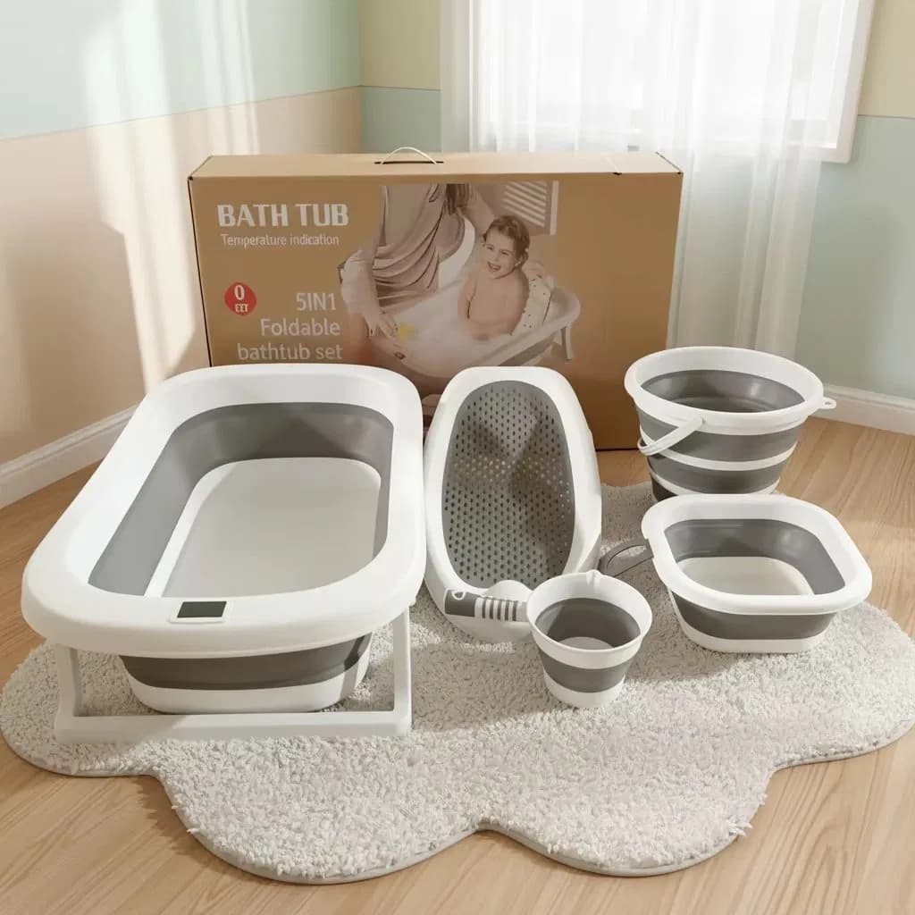 Wholesale Lightweight Non-Slip Safe Durable Comfortable Foldable Portable Baby Bathtub