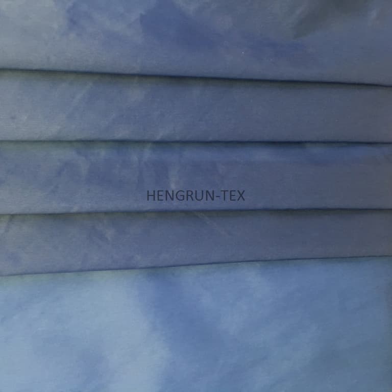 Semi Dull 100% Nylon Double Check Crepe Wrinkle Nylon for Windbreaker Jacket