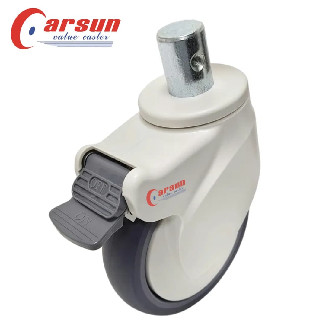 Carsun 5inch Medical Caster Wheel with Shell Silent Hospital Bed Caster Wheels with Brakes