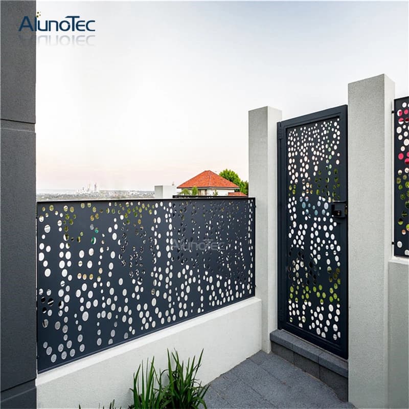 Architectural Customize Decorative Screen Laser Cut Metal CNC Fence Panels