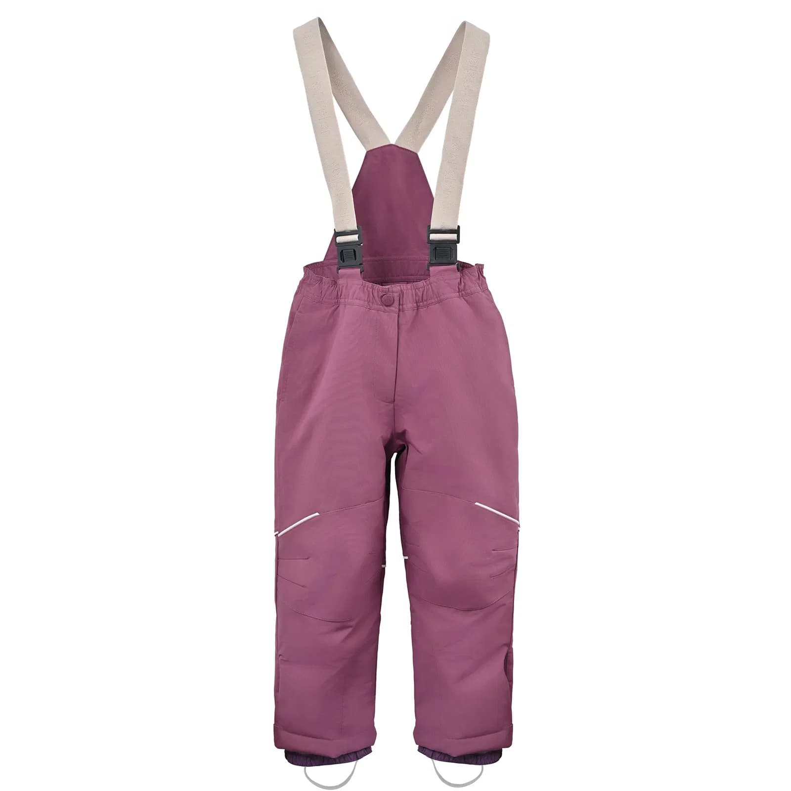 Kids Waterproof Dark Red Ski Overalls, Suitable for Outdoor Wear in Winter