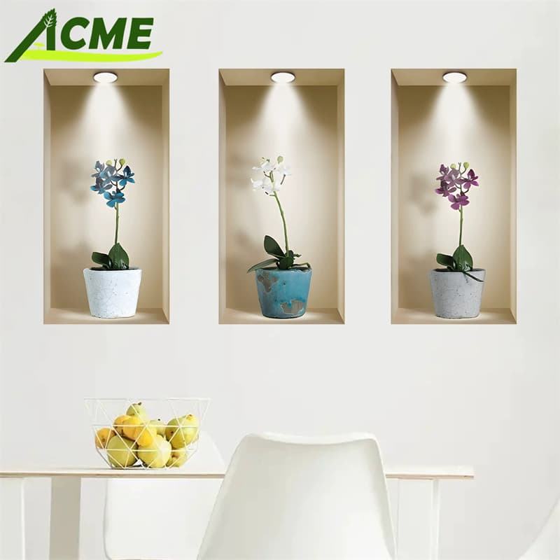 Luffy 3D Acrylic Self Adhesive Anime Decor Poster Wall Stickers for Bedroom