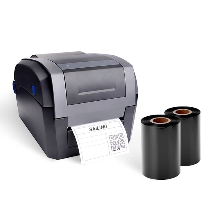 Customizable Size Thermal Transfer Printer Ribbon, Barcode Printer Ribbon, Barcode Enhanced Wax Ribbon