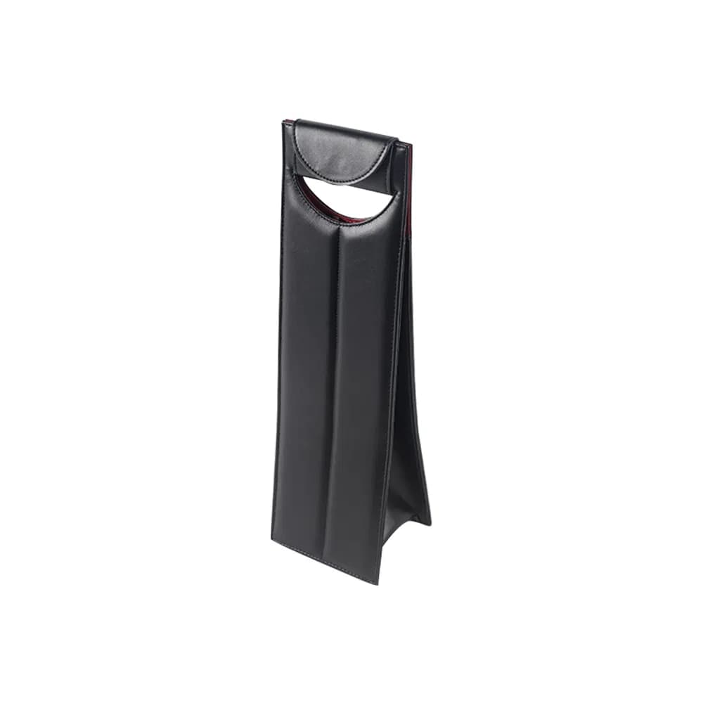 2025 New Design High Quality Custom Wholesale Reusable Travel Leather Wine Tote Bag Storage Christmas Single Wine Bottle Box