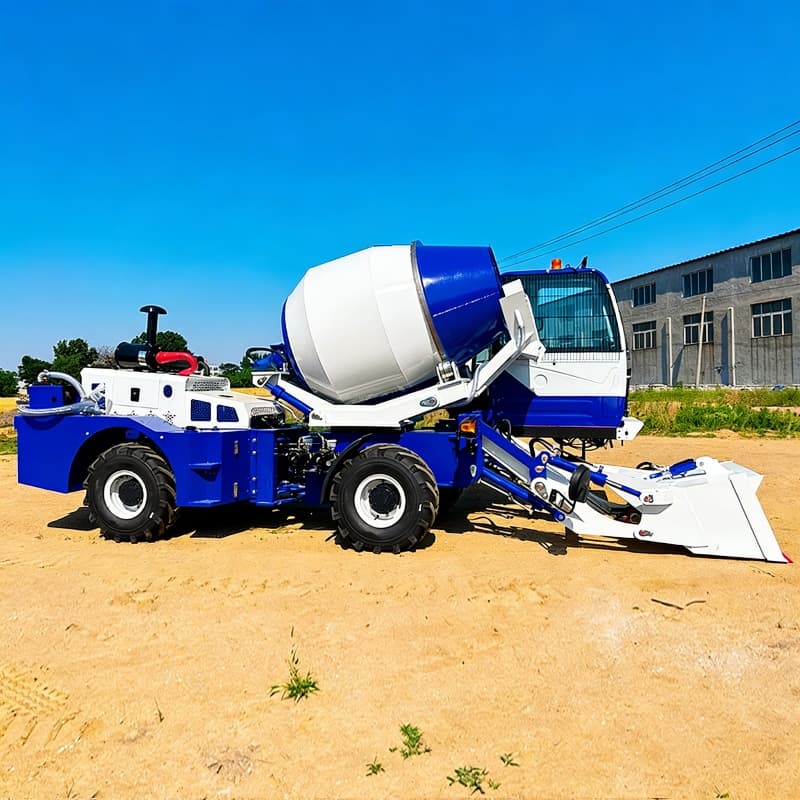3.5m³ 270° Mobile Rotating Heavy Duty Self Feeding Concrete Mixer Truck