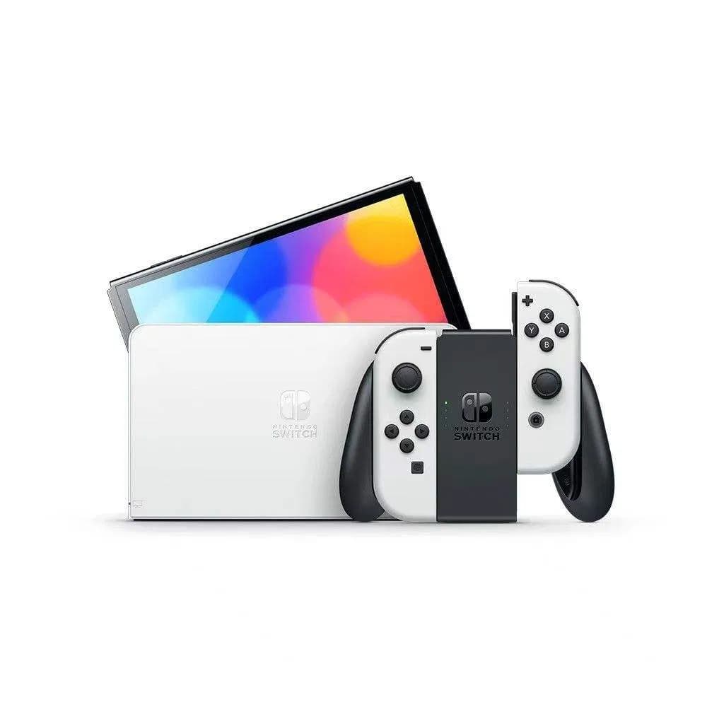 100% New Switch 2 OLED Console with Neon Blue 7inch Handheld Game Player for Video Gaming Wi-Fi Communication