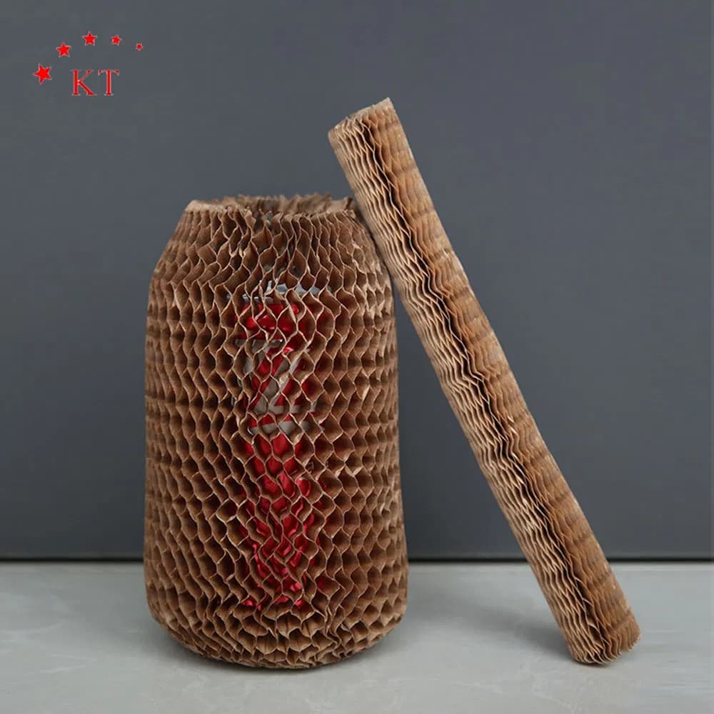 Kraft Degradable Recyclable Factory Wholesale Wine Bottle Honeycomb Paper Sleeve