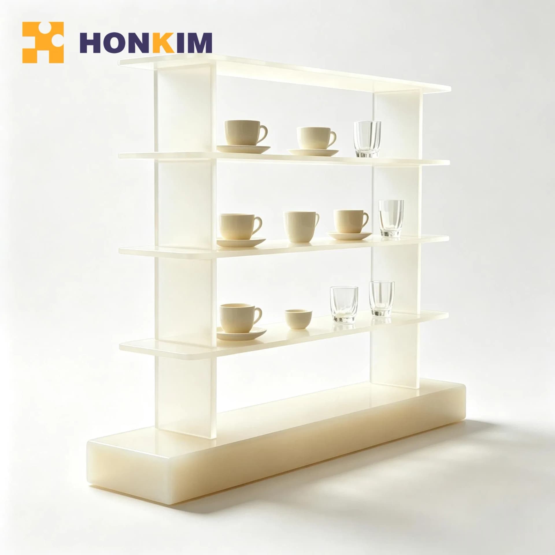 Decorative Multi Tier Acrylic Countertop Cup Holder