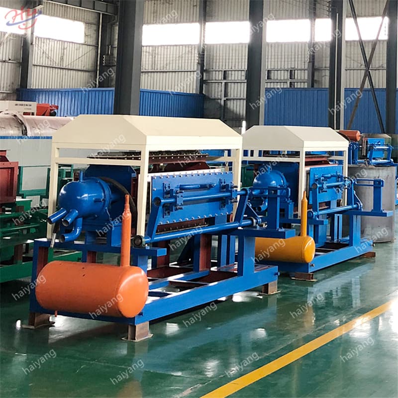 Manufacture Egg/Cup/Bottle/Shoes/Coffee/Fruit Tray Automatic Plastic Egg Waste Paper Recycling Mold Machine Pulp Moulding