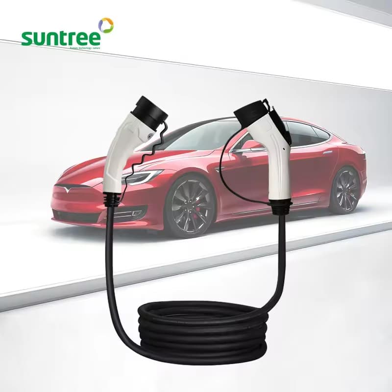 Type2 to Type2 AC Gun Single-Phase 32A New Energy Vehicle Charging Cable EV Charger