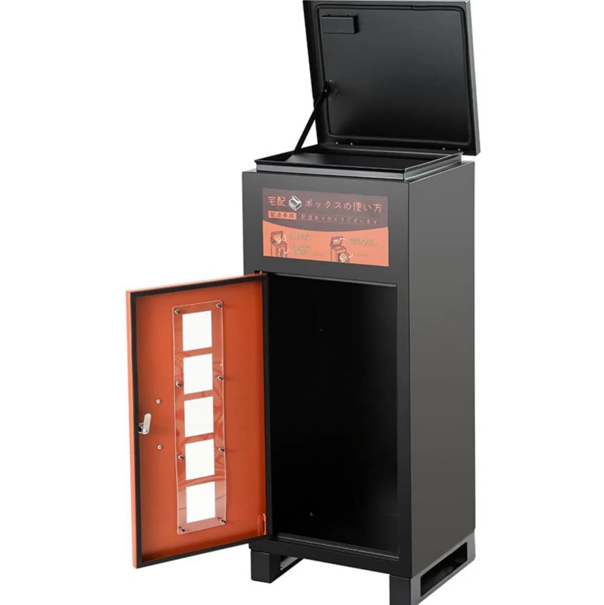 Outdoor Smart Key Lock Letter and Parcel Box with Secure Drop Post Delivery Durable Safe for Mail and Packages