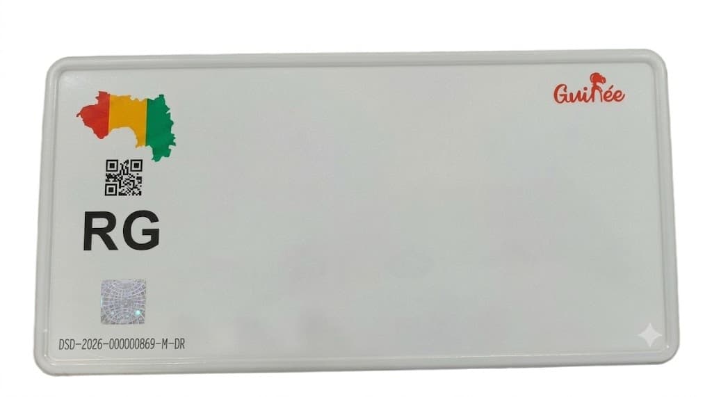 Guinea License Plate Semi Finished 1mm Aluminum with Reflective Film Plate