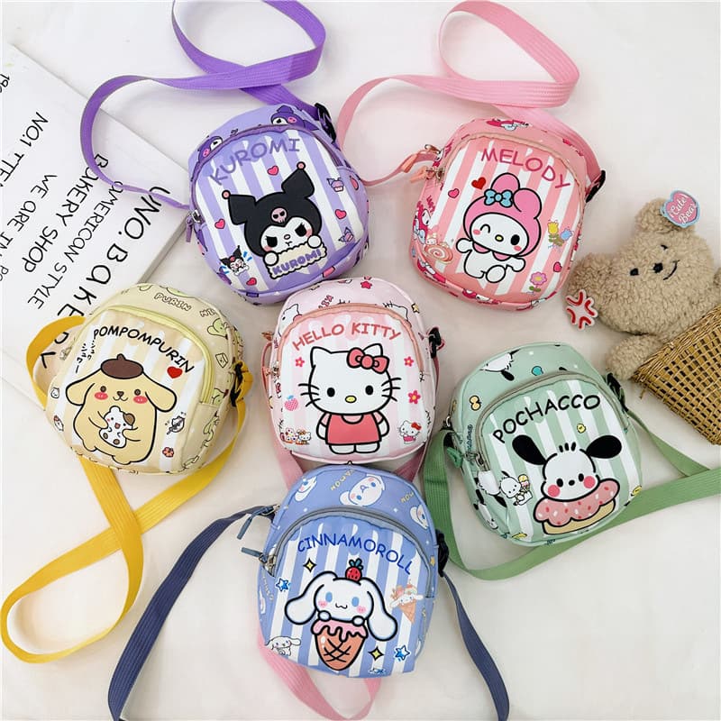 Coulomi Pop-Style Children's Shoulder Bag Hanfeier Cartoon Messenger Bag
