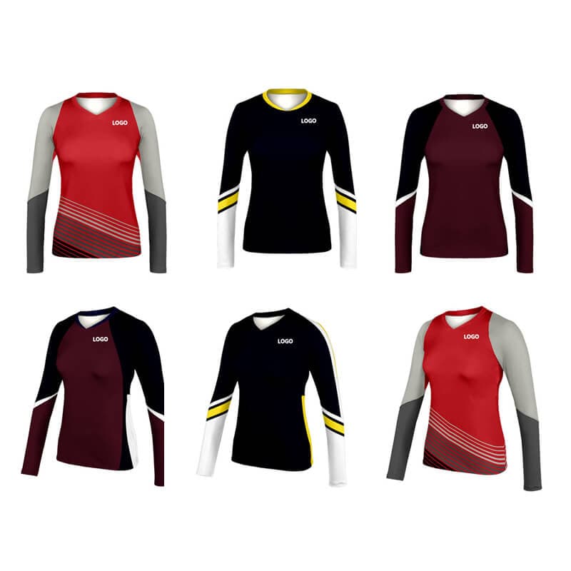 Custom Print Logo Sublimated Clothing Sportswear Polyester Quick Dry Uniform Volleyball Wear Jersey
