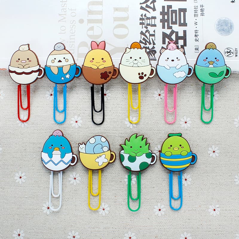 High Quality Custom Printed Holder Necklace Large Gold Soft PVC Paper Clip