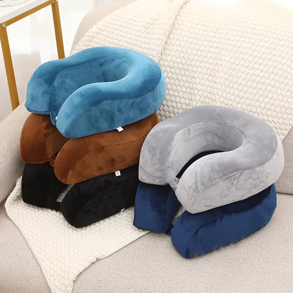 Ergonomic U-Shape Neck Pillow for Car, Office, and Home Use