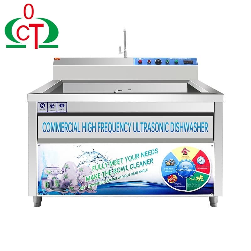 1200/1500/1800*800*990 mm Stainless Steel Dishwasher Cleaning Machine Ultrasonic Dishwasher
