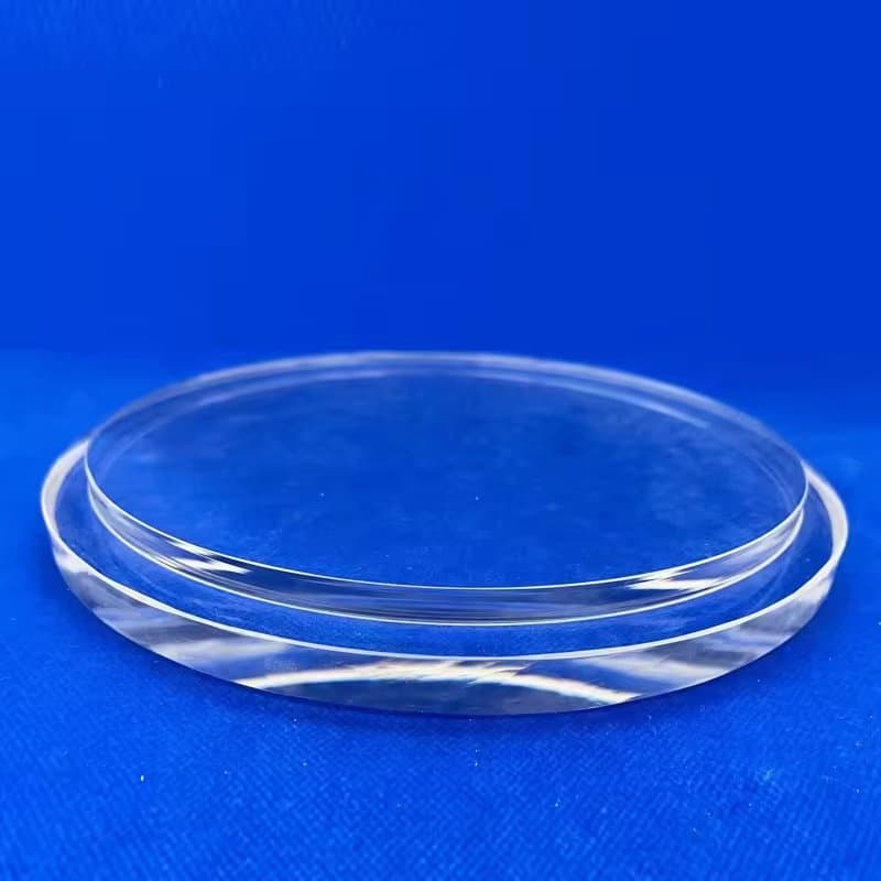 High Quality Purity Fused Safety Temperature Resistant Transmittance Optical Tempered Round U-Shape Clear Rectangle Quartz Glass Plate for Viewing Window