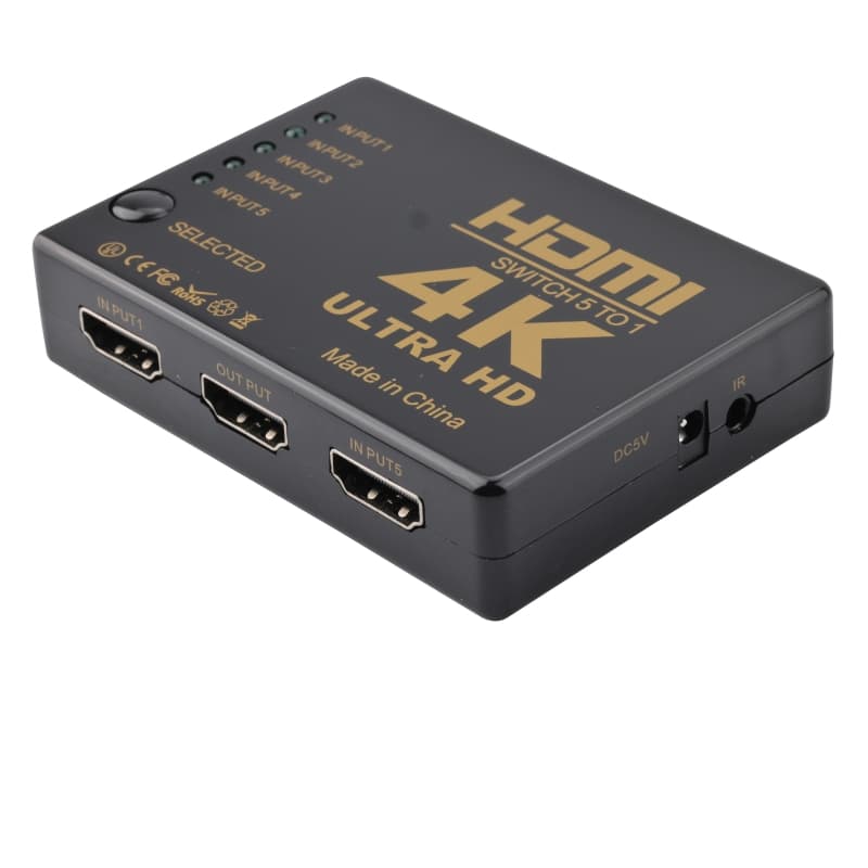 HDMI® Switch 5 Inputs 1 Output