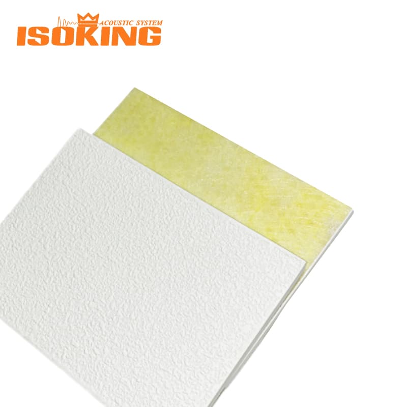High Nrc Fiberglass Acoustic Ceiling Tiles with T-Grid System for Office