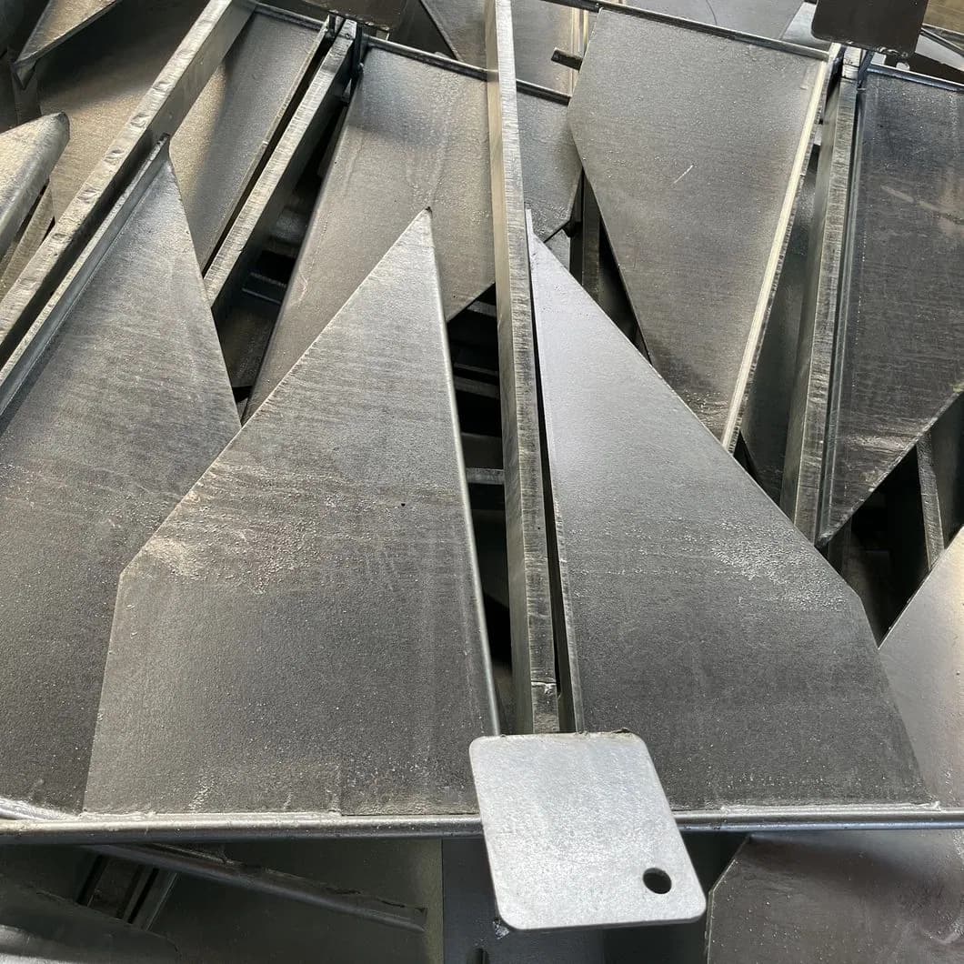 Fabrication Carbon /Alloy/Stainless Steel Glavanized/Painting Danforth/Delta Flipper/Dual Shank Anchor for Yatch/Buoy/Fishing Farm/Aquaculture/Marine