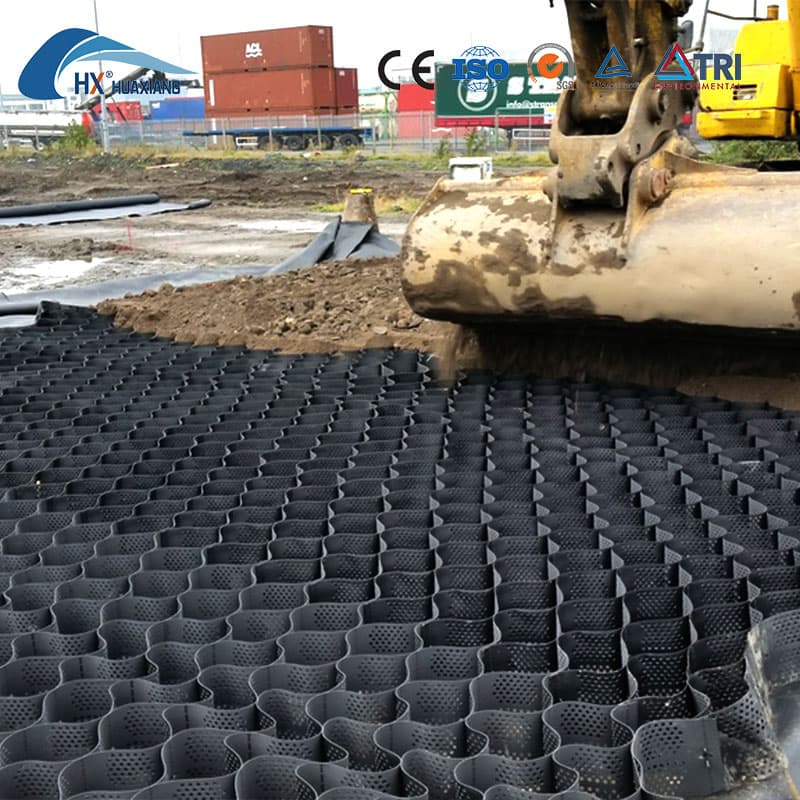 3D Honeycomb Geocell Ground Grid for Heavy Load Support, Retaining Walls and Channel Protection ASTM Standard, Custom Sizes OEM Accepted