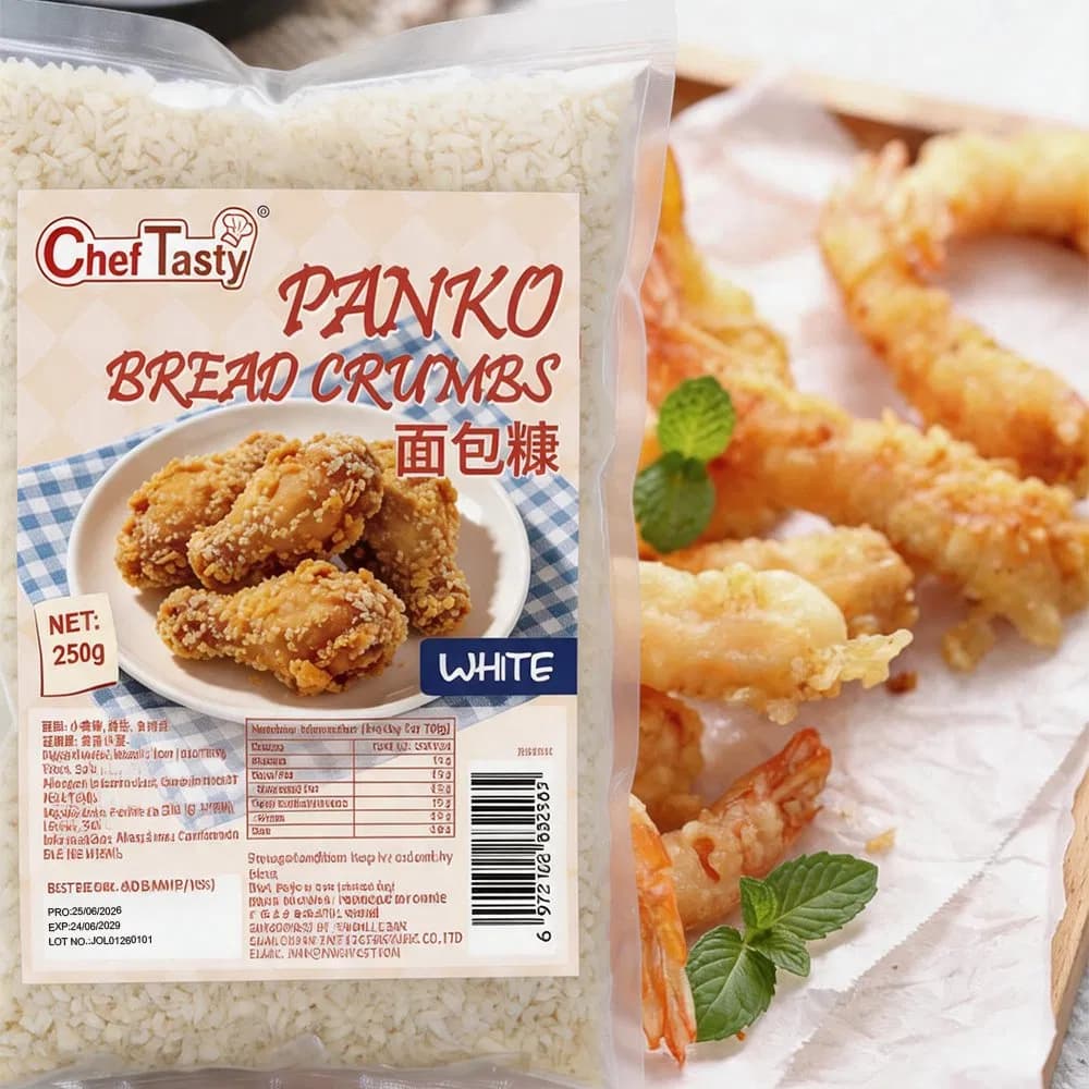 Japan Hight Quality White Yellow Ebi Fry Fluffy Low Oil Absorption Panko Bread Crumbs