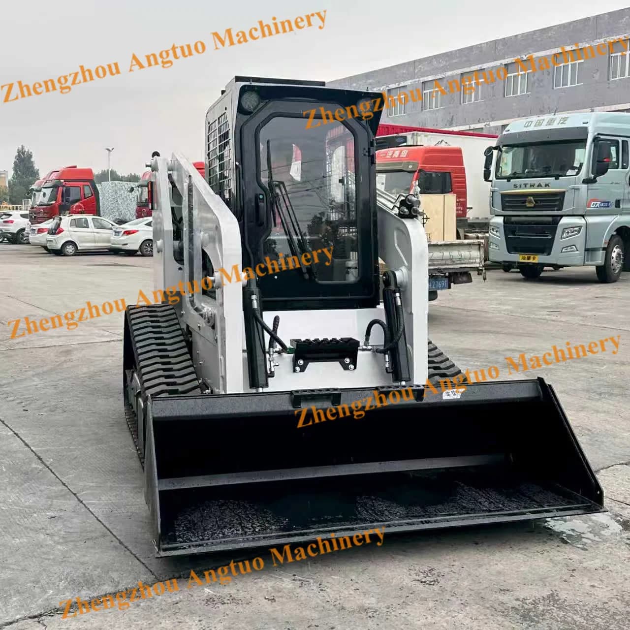 Construction Machinery Wheel Backhoe Loader Compact Track Skid Steer Loader
