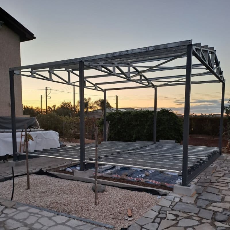 Easy Installed Steel Frame Small Size Insulated Office Warehouse