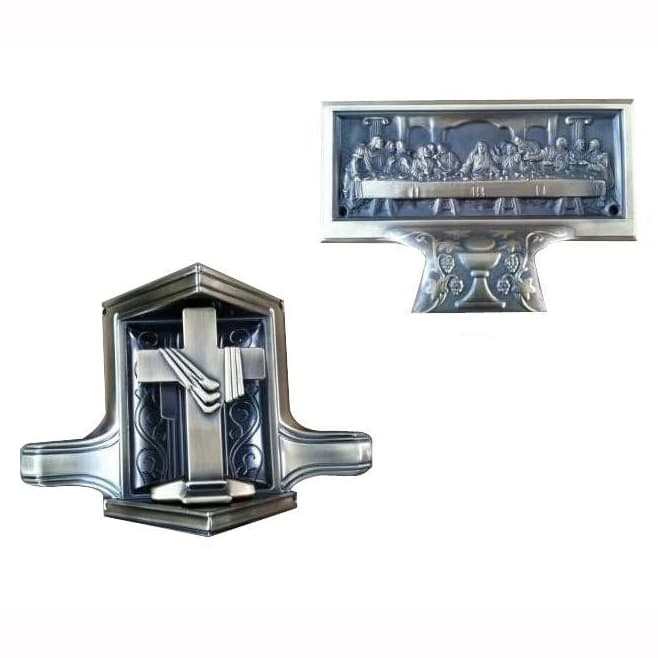 4# American Style Coffin Accessories Metal Casket Zinc Swing Bar Corner Handle Hardware