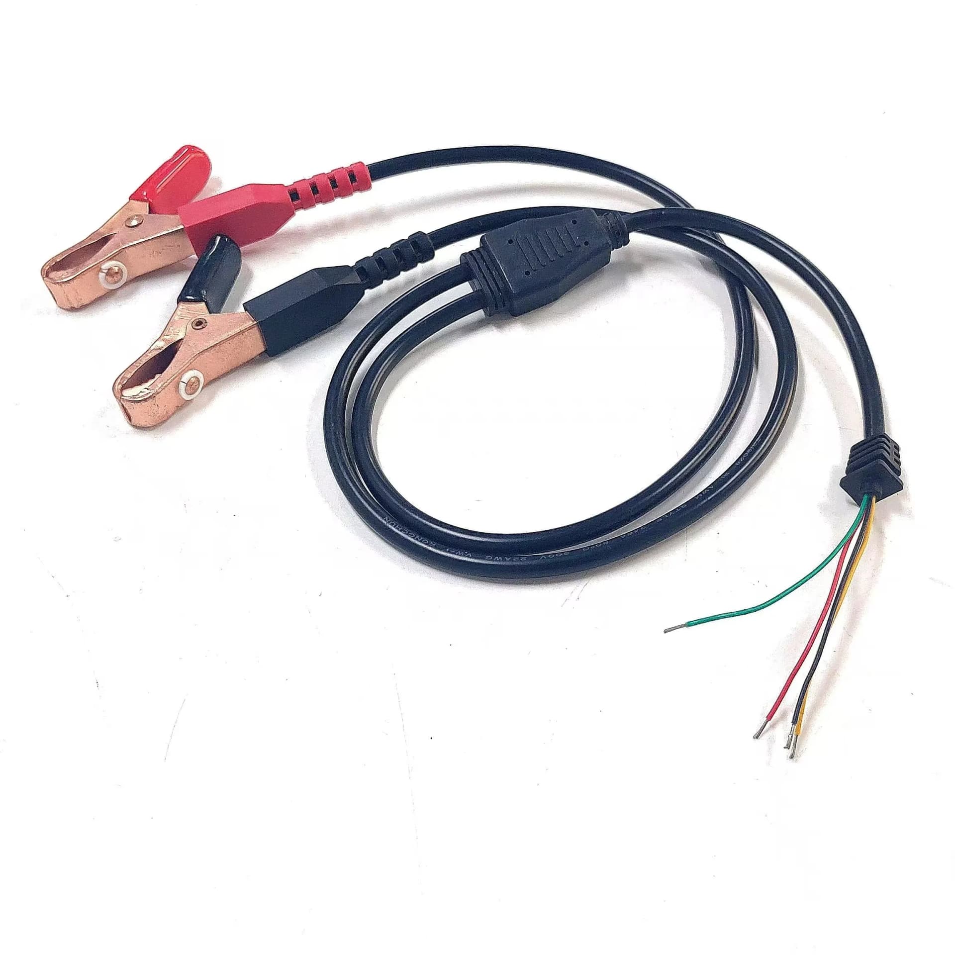 Alligator Clip to Strain Relief Pigtail End Jumper Wire 10AWG Y -Splitter Extension Cord DC Power Cord Electrical Extension Cord for Car Charger